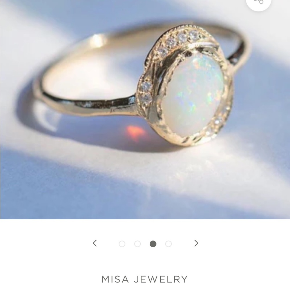 Misa Jewelry Oasis Opal Ring Size 7